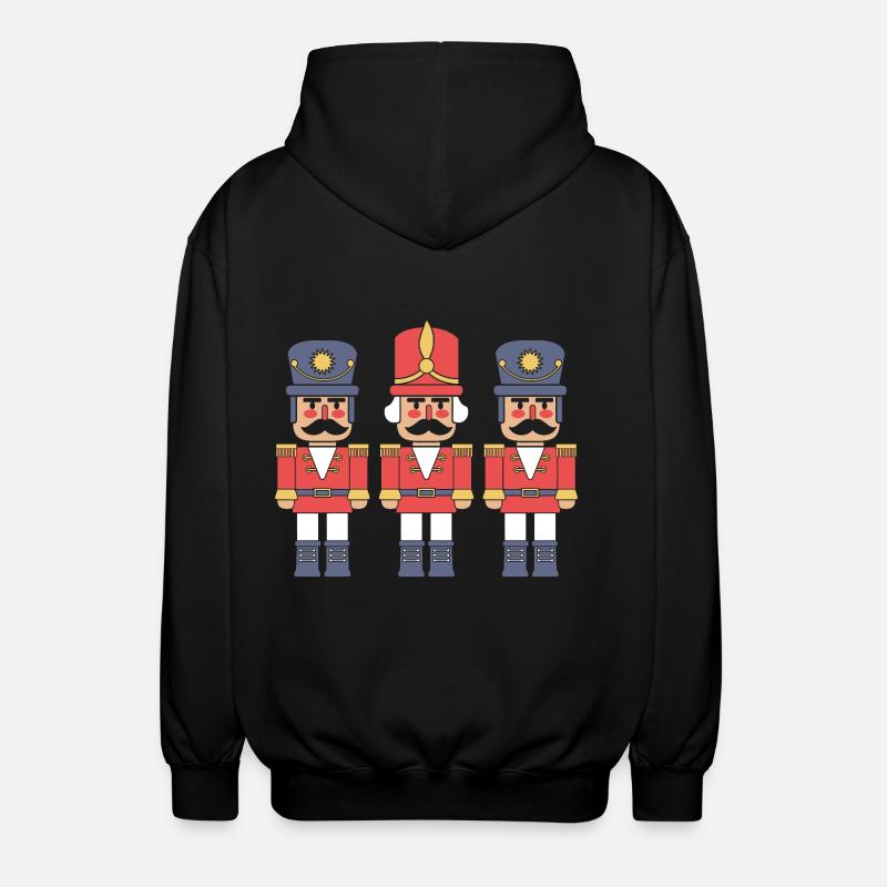 Nussknacker Weihnachten - Unisex Kapuzenjacke - Schwarz