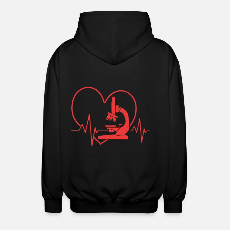 Strukturformel Molekül - Unisex Kapuzenjacke - Schwarz
