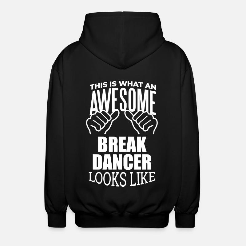 breakdancer - Veste à capuche unisexe - noir