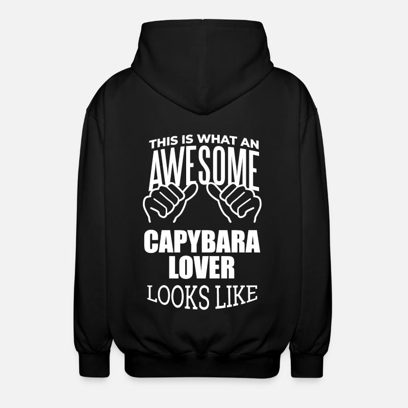 capybara - Veste à capuche unisexe - noir