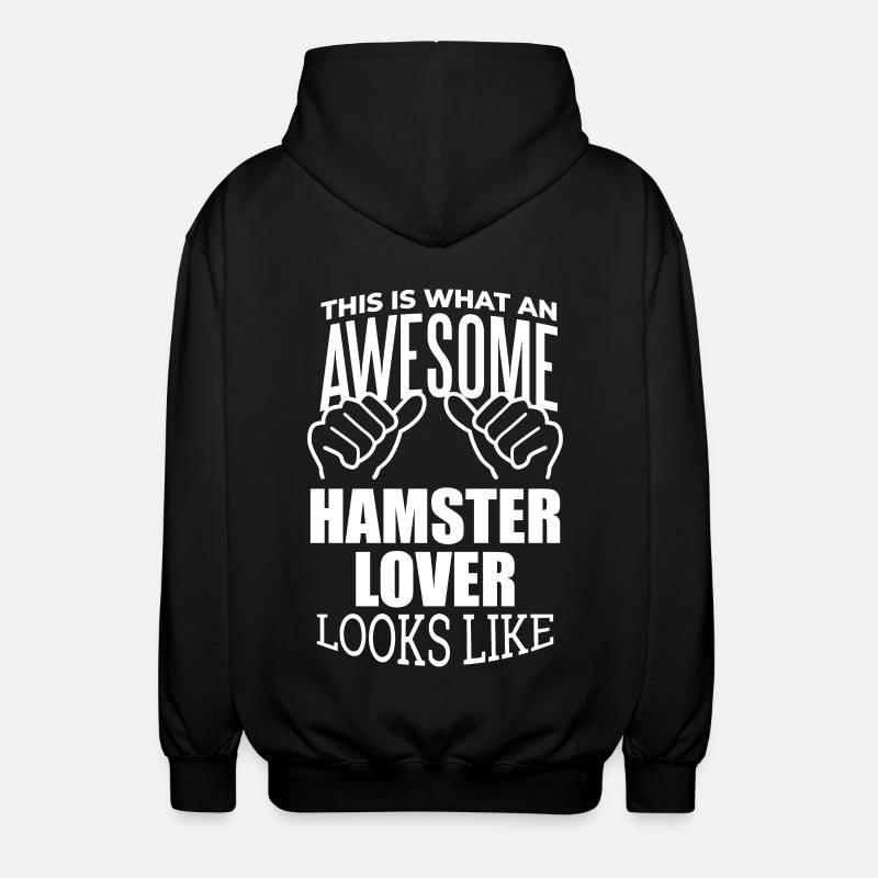 Hamster - Unisex Kapuzenjacke - Schwarz
