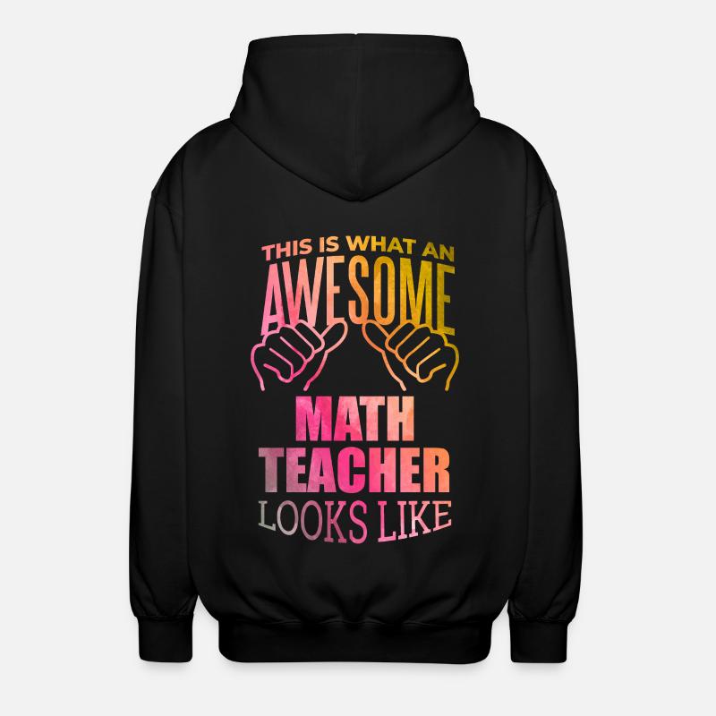 Math - Unisex Hooded Jacket - black