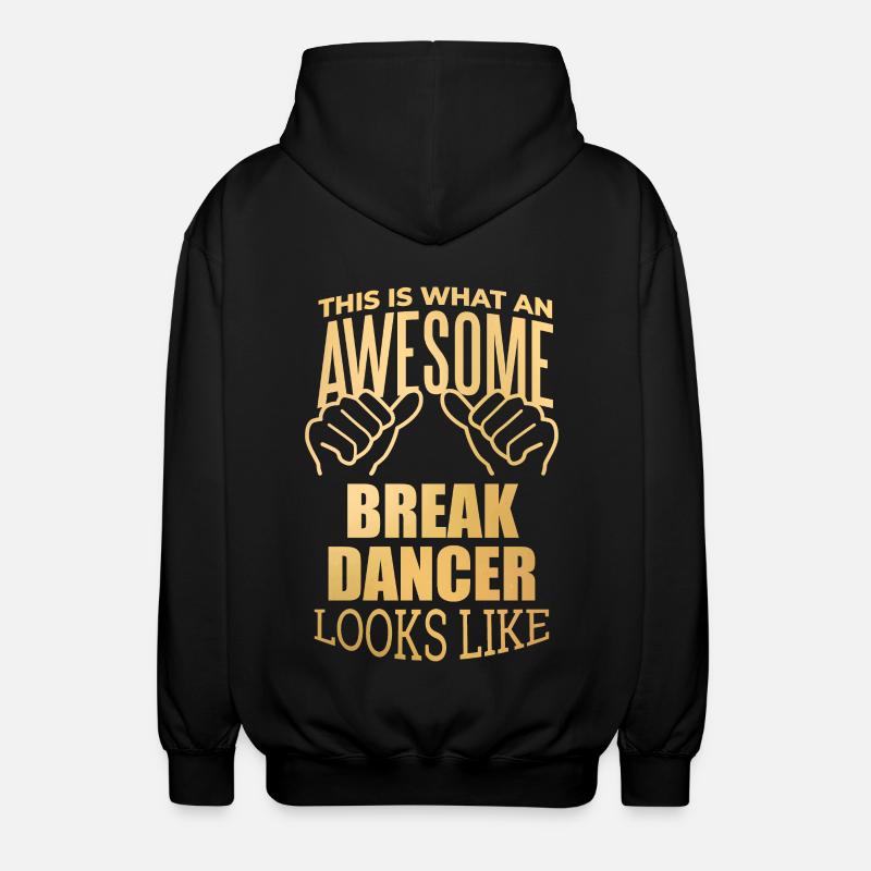 Breakdancer - Unisex Kapuzenjacke - Schwarz