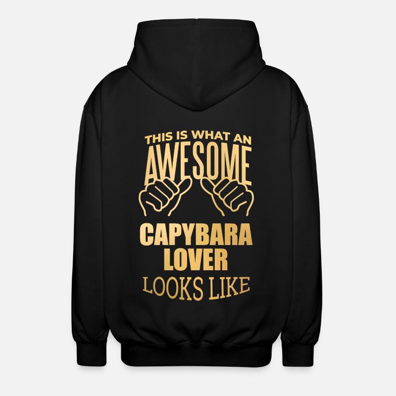 capybara - Veste à capuche unisexe - noir