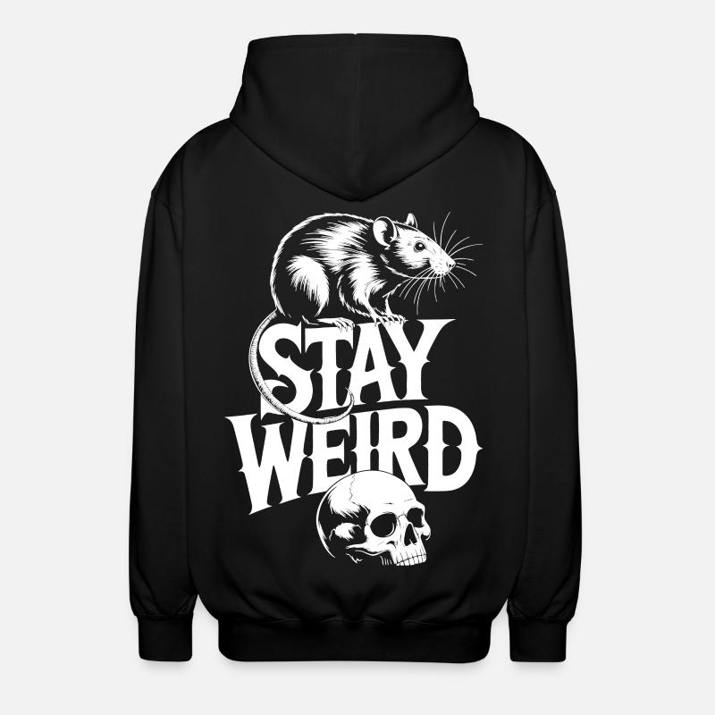 Reste Rat bizarre - Veste à capuche unisexe - noir