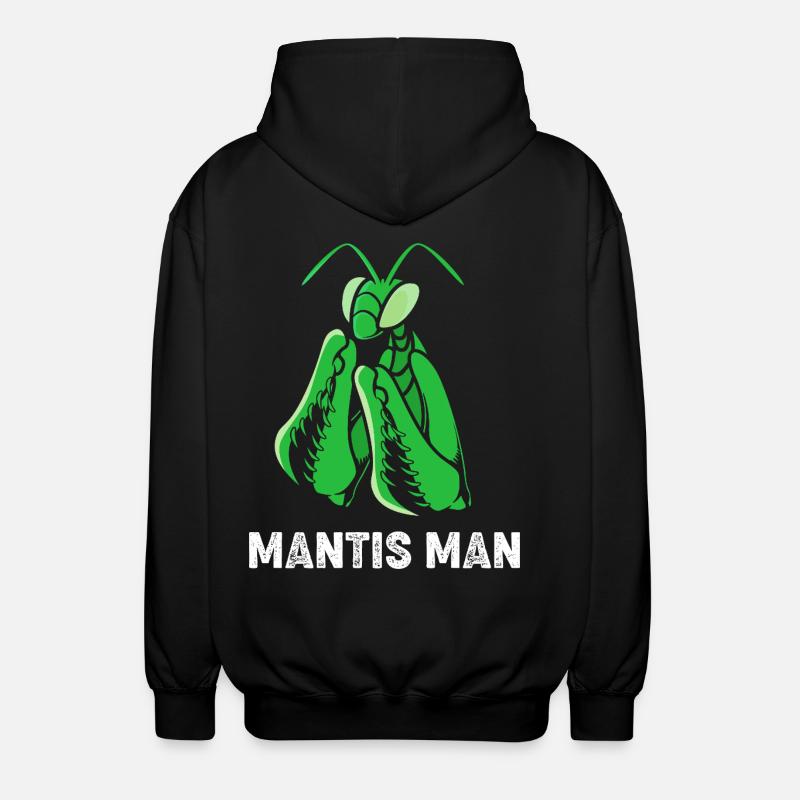 Gottesanbeter Gottesanbeterin Mantis - Unisex Kapuzenjacke - Schwarz