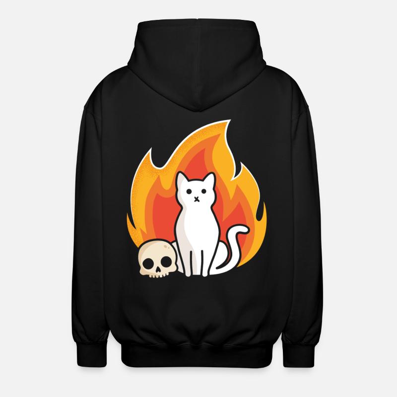 Purr-gatory - Unisex Hooded Jacket - black