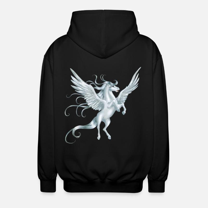 Pegasus aux ailes déployées - Veste à capuche unisexe - noir