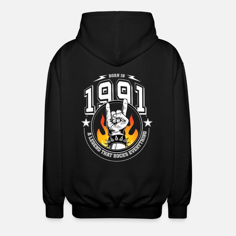 1991 Anniversaire, tout bascule - Veste à capuche unisexe - noir