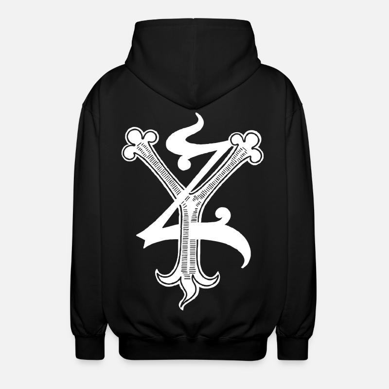 Lettres YZ Rapp art - Veste à capuche unisexe - noir
