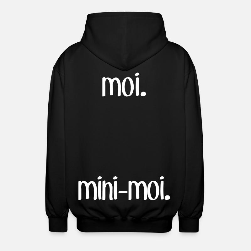 Me & M-Me (Dark) - Unisex Hooded Jacket - black