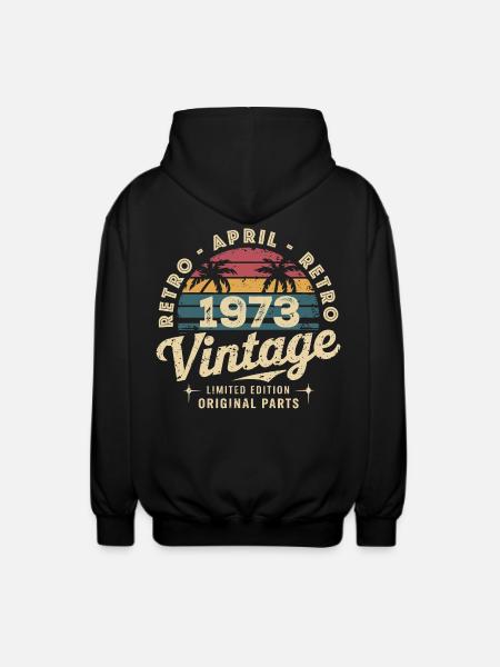 Avril 1973 - April 1973 - Unisex Hooded Jacket - black