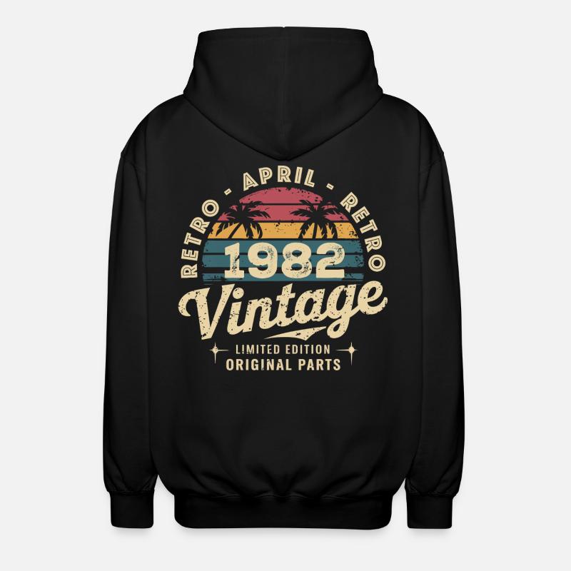 Avril 1982 - April 1982 - Unisex Hooded Jacket - black