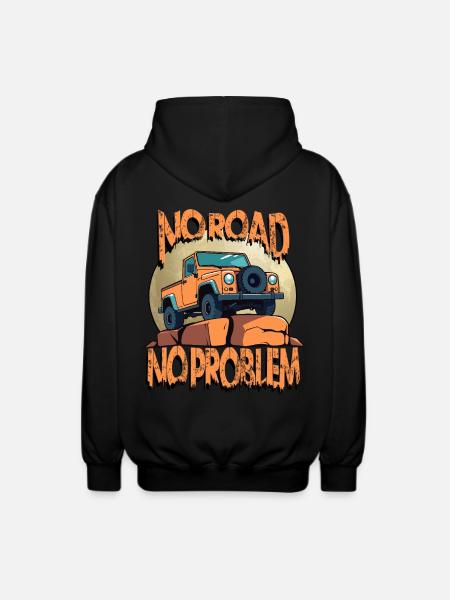 Off-Road Vehicle Driver - Unisex Hooded Jacket - black