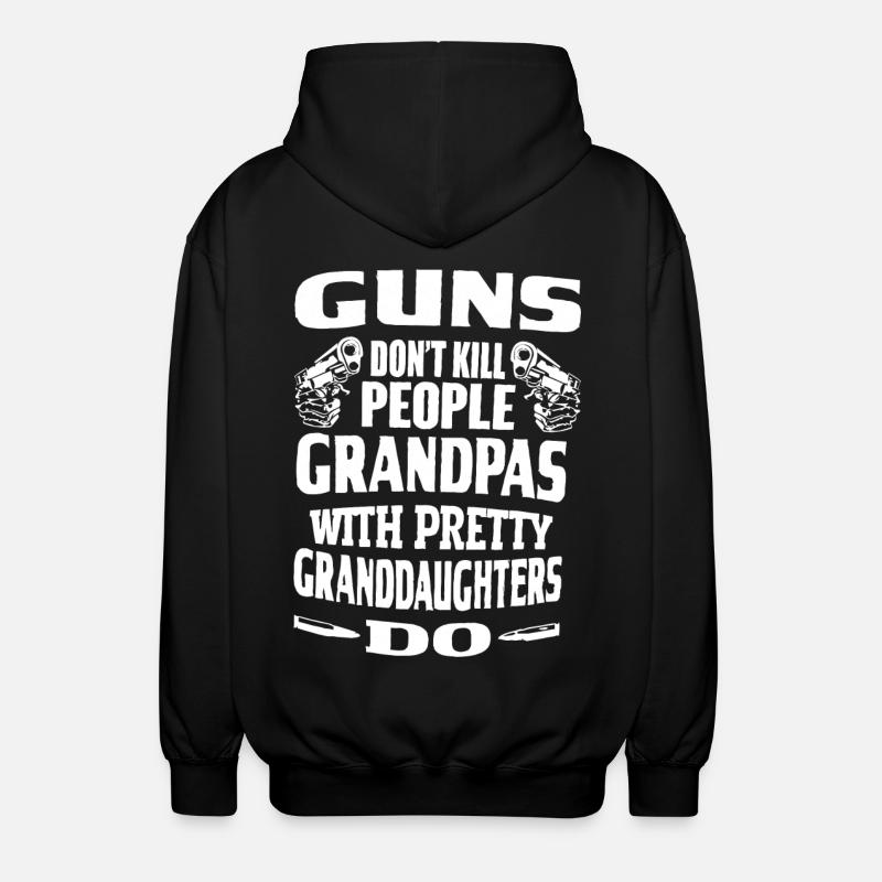 Les armes à feu ne tuent pas les grands-parents - Veste à capuche unisexe - noir