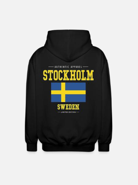 Stockholm - Unisex Hooded Jacket - black