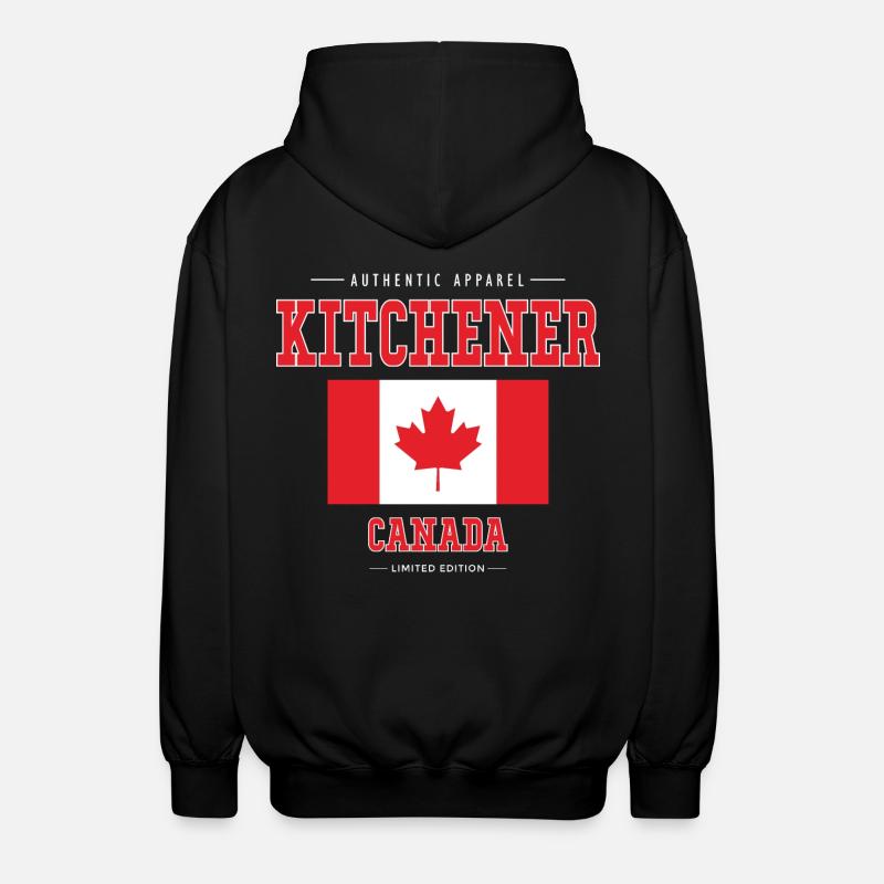 Kitchener - Veste à capuche unisexe - noir