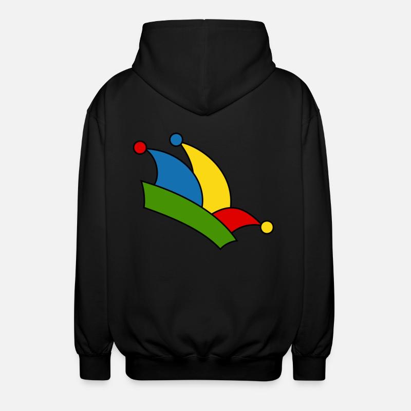 Fool's Cap - Unisex Hooded Jacket - black