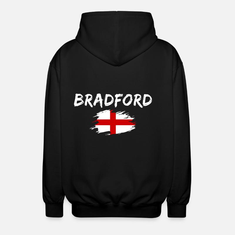 Bradford, Angleterre - Veste à capuche unisexe - noir