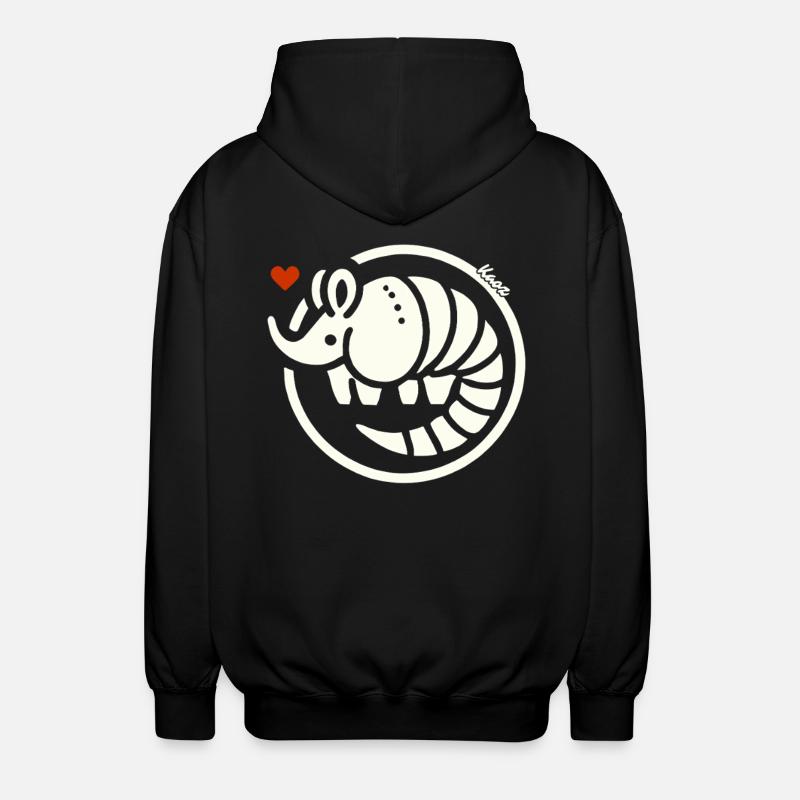 Amour du tatou - Veste à capuche unisexe - noir
