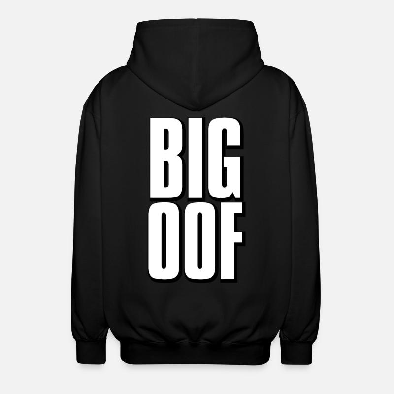 Großes oof Meme - Unisex Kapuzenjacke - Schwarz