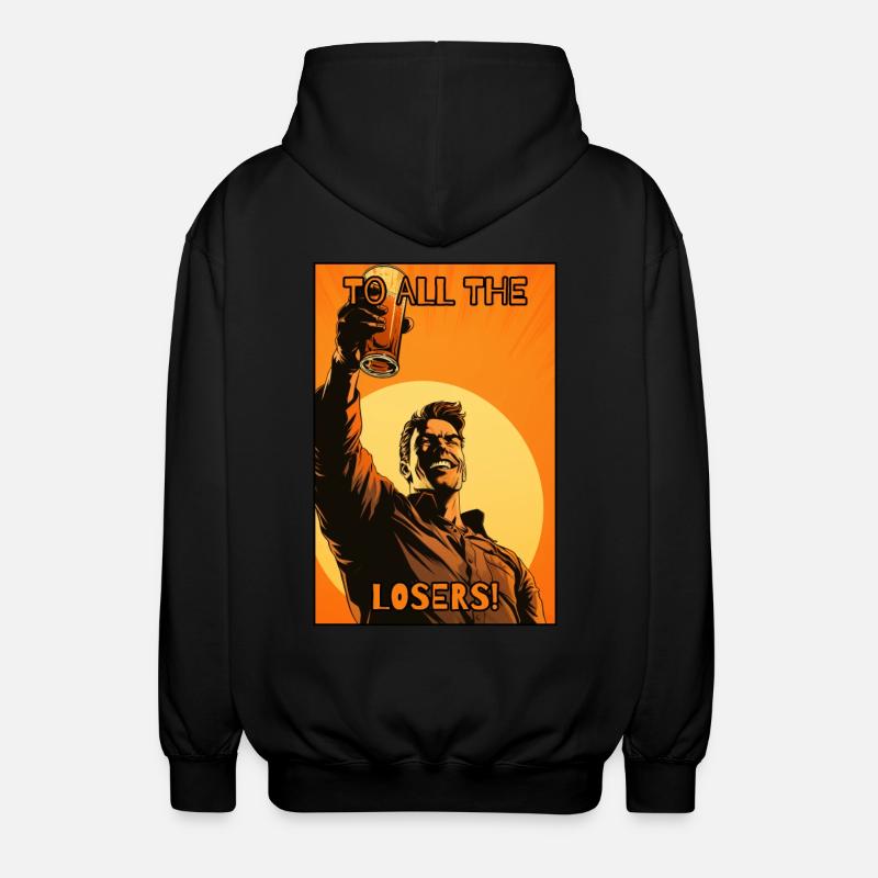 Bravo à tous les perdants - Veste à capuche unisexe - noir