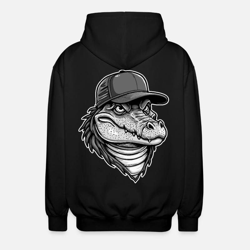 Alligator frais - Veste à capuche unisexe - noir