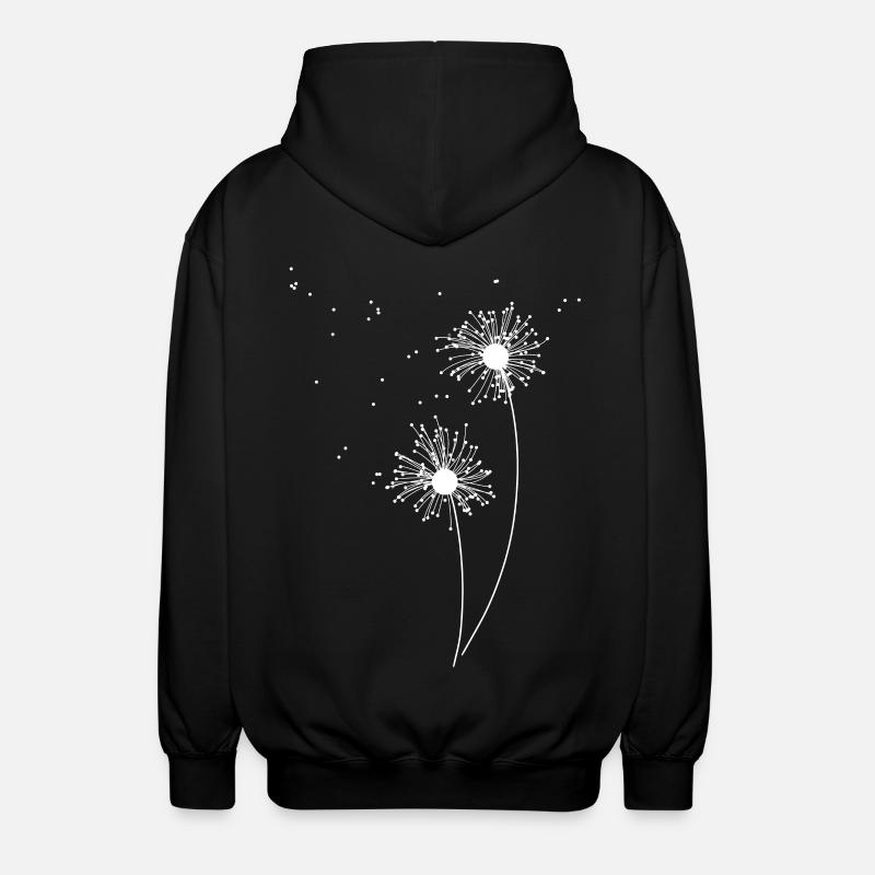 Pusteblume - Unisex Kapuzenjacke - Schwarz