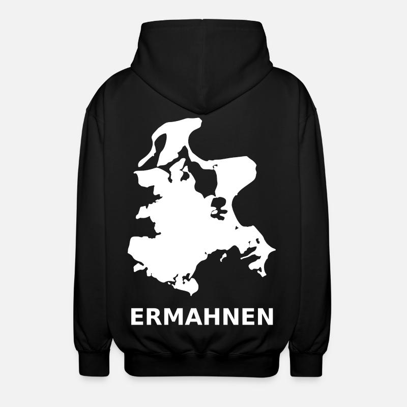 Rügen Weiß, pour ainsi dire - Veste à capuche unisexe - noir