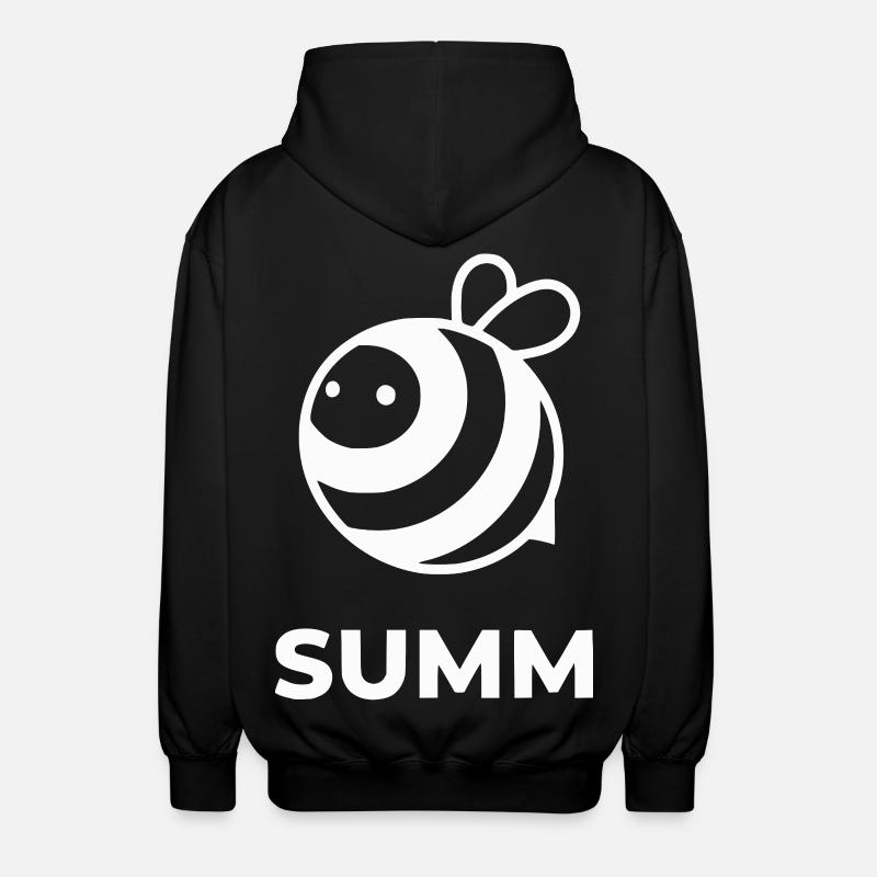 Summende Biene Icon-Design - Unisex Kapuzenjacke - Schwarz