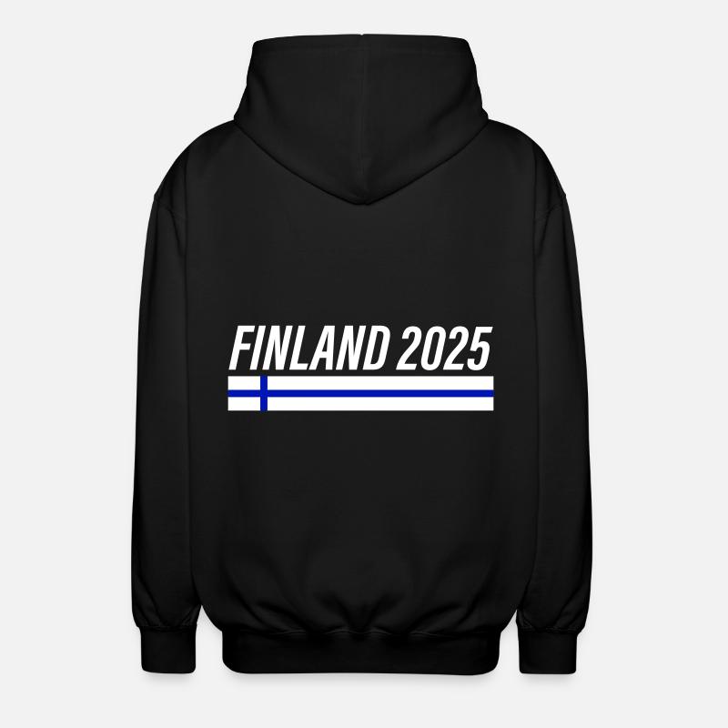 Finlande 2025 - Veste à capuche unisexe - noir