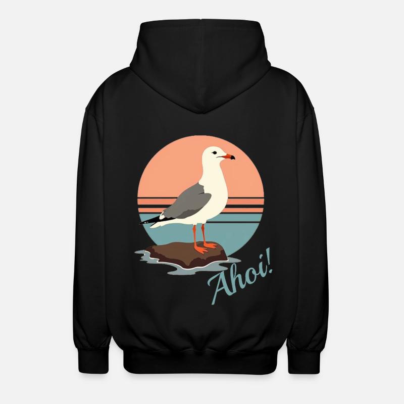 Mouette Ahoy - Veste à capuche unisexe - noir