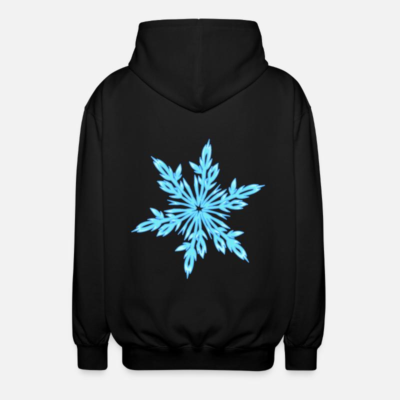 Cristal de glace - Veste à capuche unisexe - noir