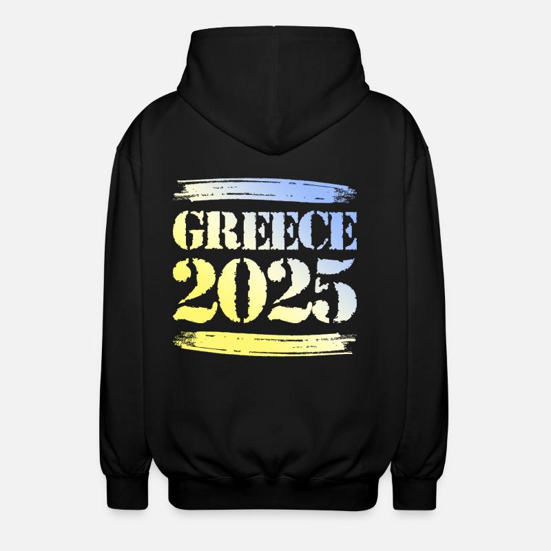 Grèce 2025 - Veste à capuche unisexe - noir