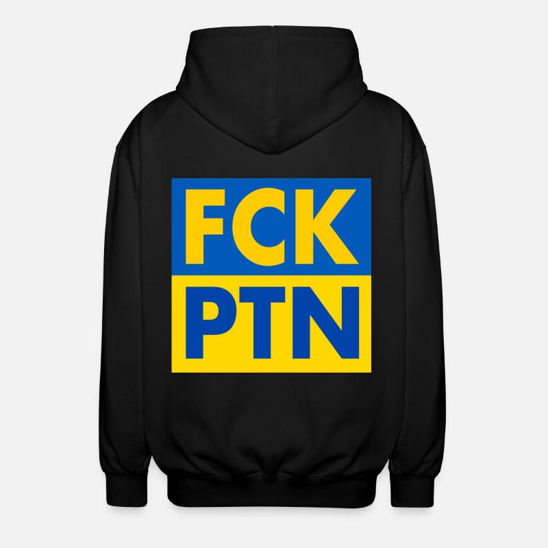 Fck ptn - Unisex Kapuzenjacke - Schwarz