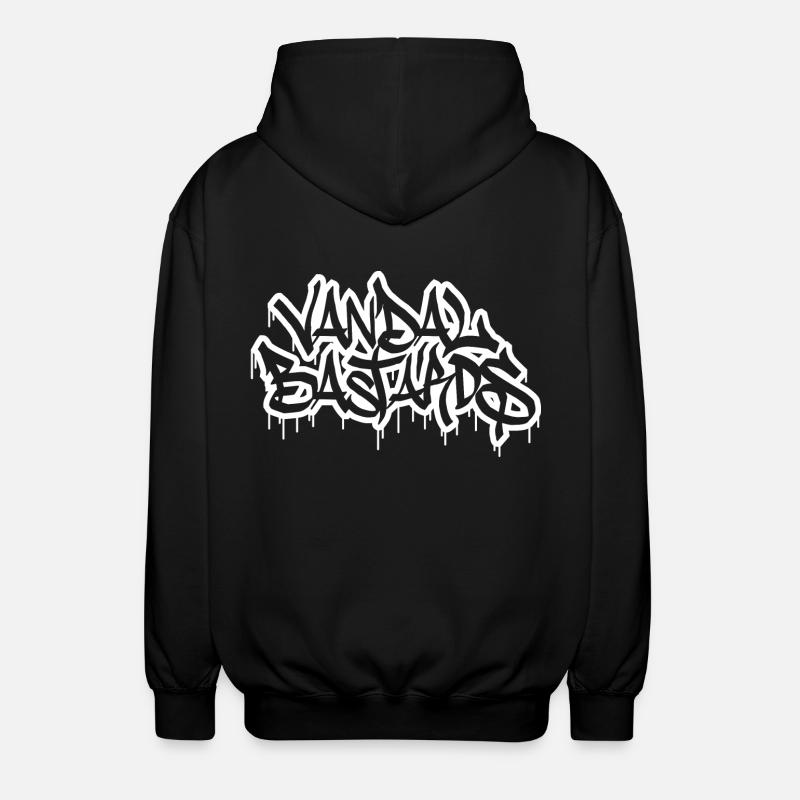 Vandal Bastards WHITE - Veste à capuche unisexe - noir