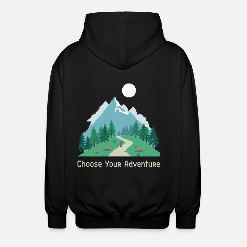 Aventure de jeu rétro - Veste à capuche unisexe - noir