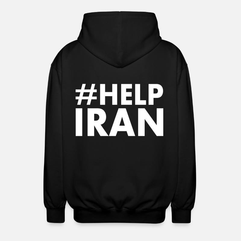 Help iran - Veste à capuche unisexe - noir