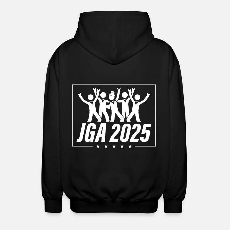 Junggesellenabschied 2025 - Unisex Kapuzenjacke - Schwarz