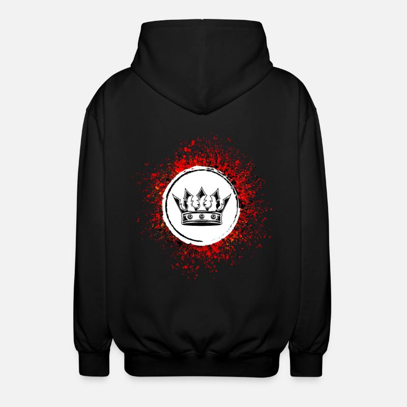 Krone Royal - Unisex Kapuzenjacke - Schwarz