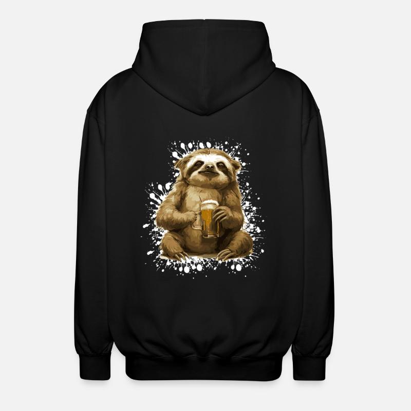 Faul Bier Lustig - Unisex Kapuzenjacke - Schwarz