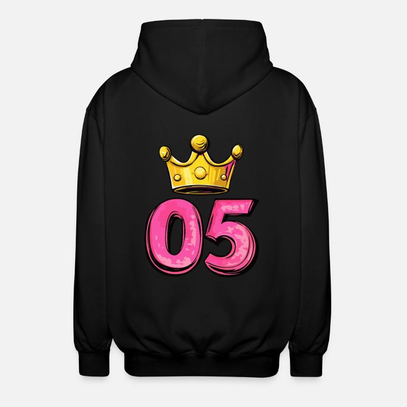 Couronne à 5 chiffres - Veste à capuche unisexe - noir