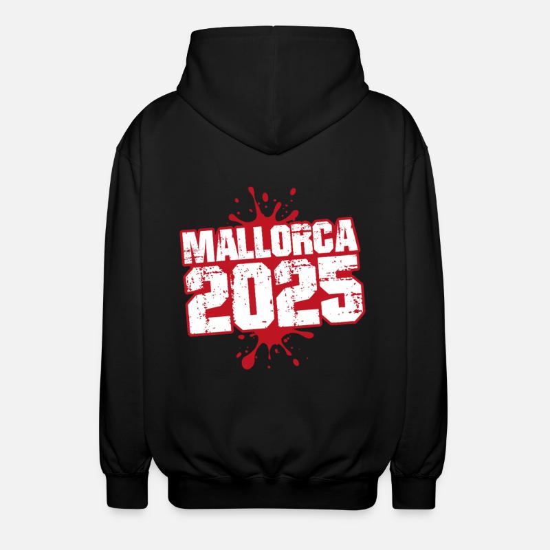 Majorque 2025 Klecks - Veste à capuche unisexe - noir