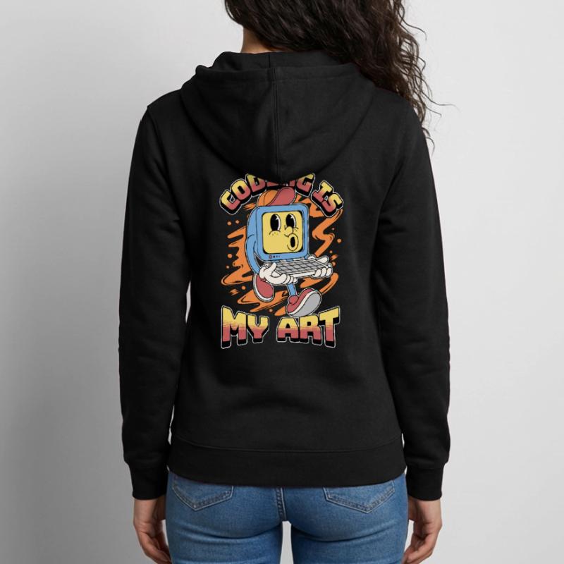 Coder Coding Is My Art Software Engineering Coders Unisex Kapuzenjacke