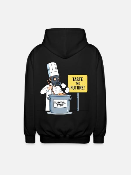 Taste the Future ! - Unisex Hooded Jacket - black