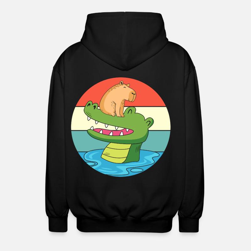 Capybara Capibara - Veste à capuche unisexe - noir