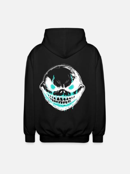Attention snappy - monster creature - Unisex Hooded Jacket - black