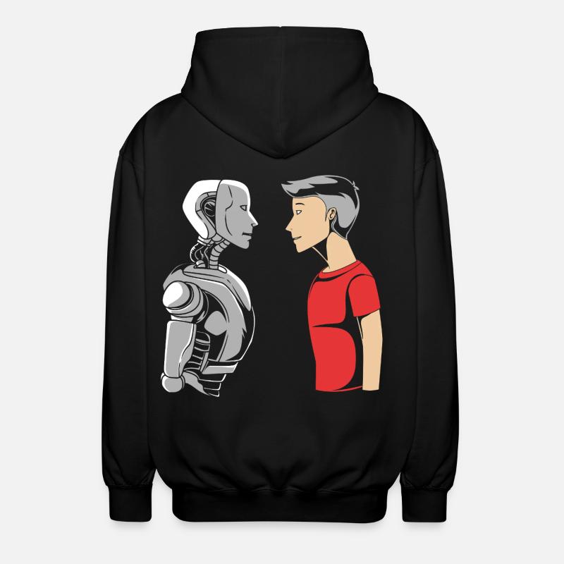 GPT Artificial Intelligence - Unisex Hooded Jacket - black