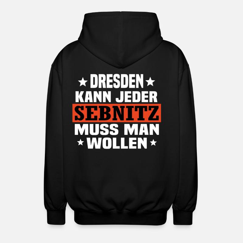 Sebnitz - Unisex Kapuzenjacke - Schwarz