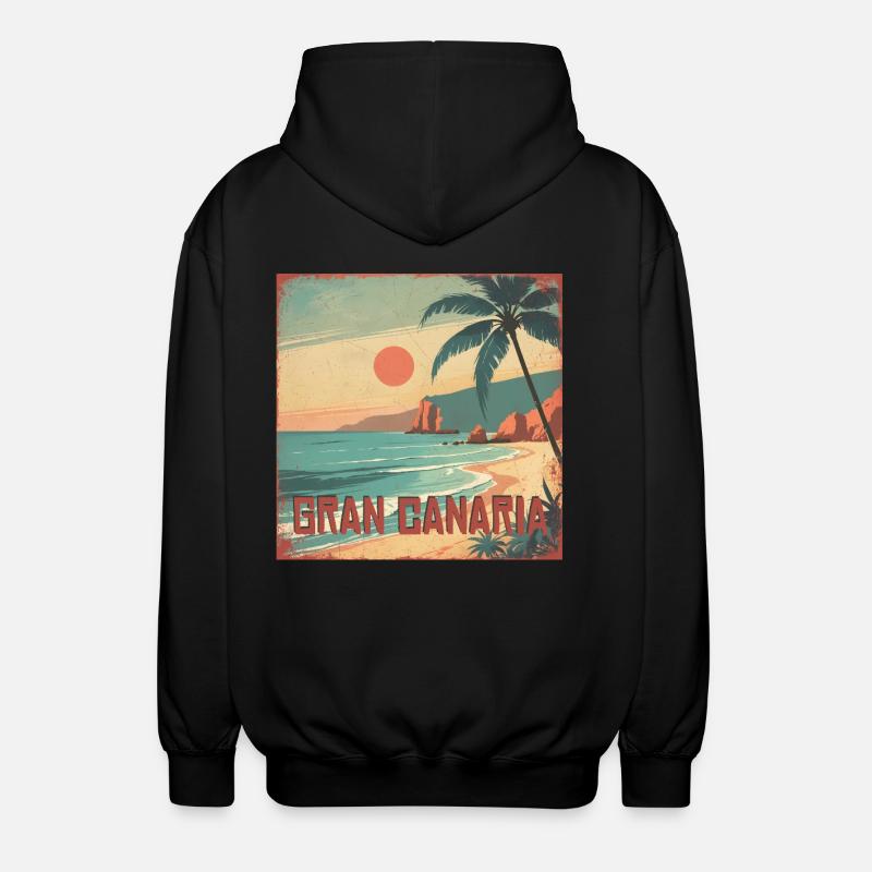 Gran Canaria - Unisex Kapuzenjacke - Schwarz